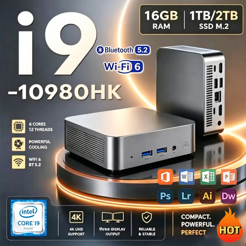 Pc Gaming Intel - 2026년형 인텔 코어 i9-10980HK, 윈도우 11