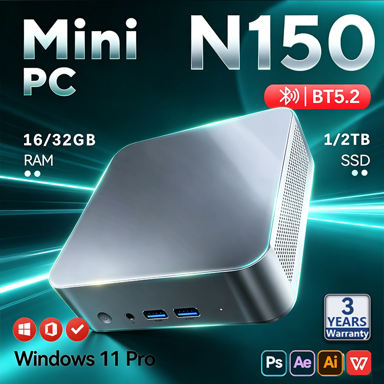 Pc Gaming Intel - 2026년형 인텔 N150 미니 PC, 휴대용