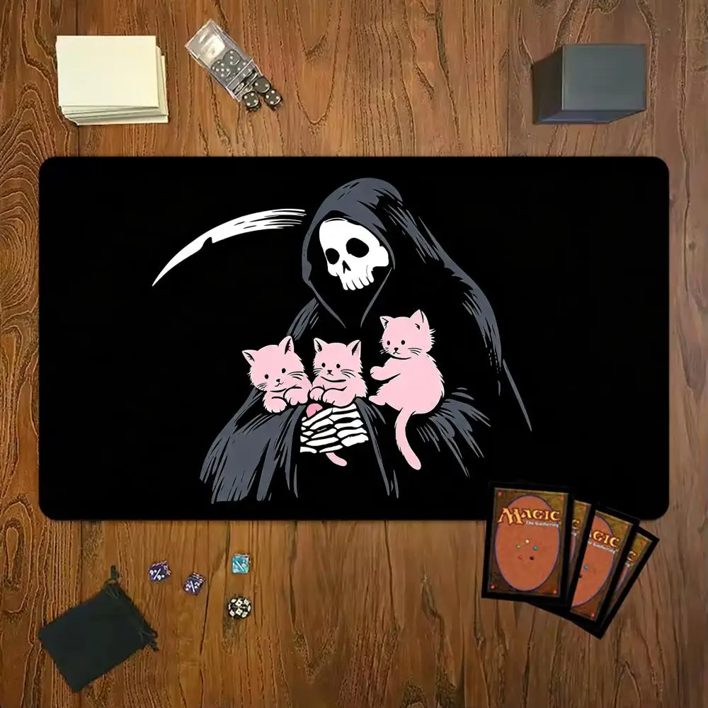 분홍색 아기 고양이를 들고 있는 사신 그림이 그려진 게 - Pc Gaming Pink 리뷰 및 가격