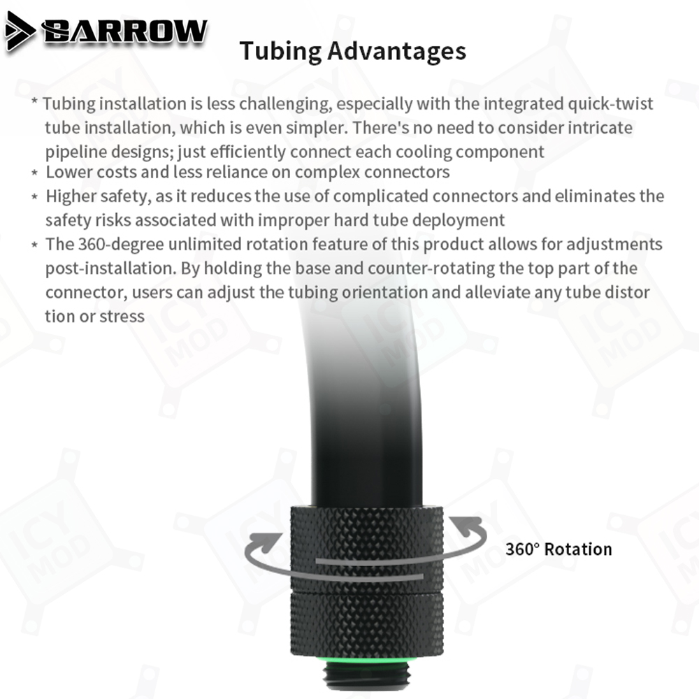 Barrow AIO EPDM 소프트 튜브 G1/4 피팅 - Pc Water Cooling 리뷰 및 가격